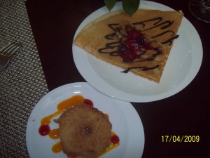 Pancake & Fried Pineapple